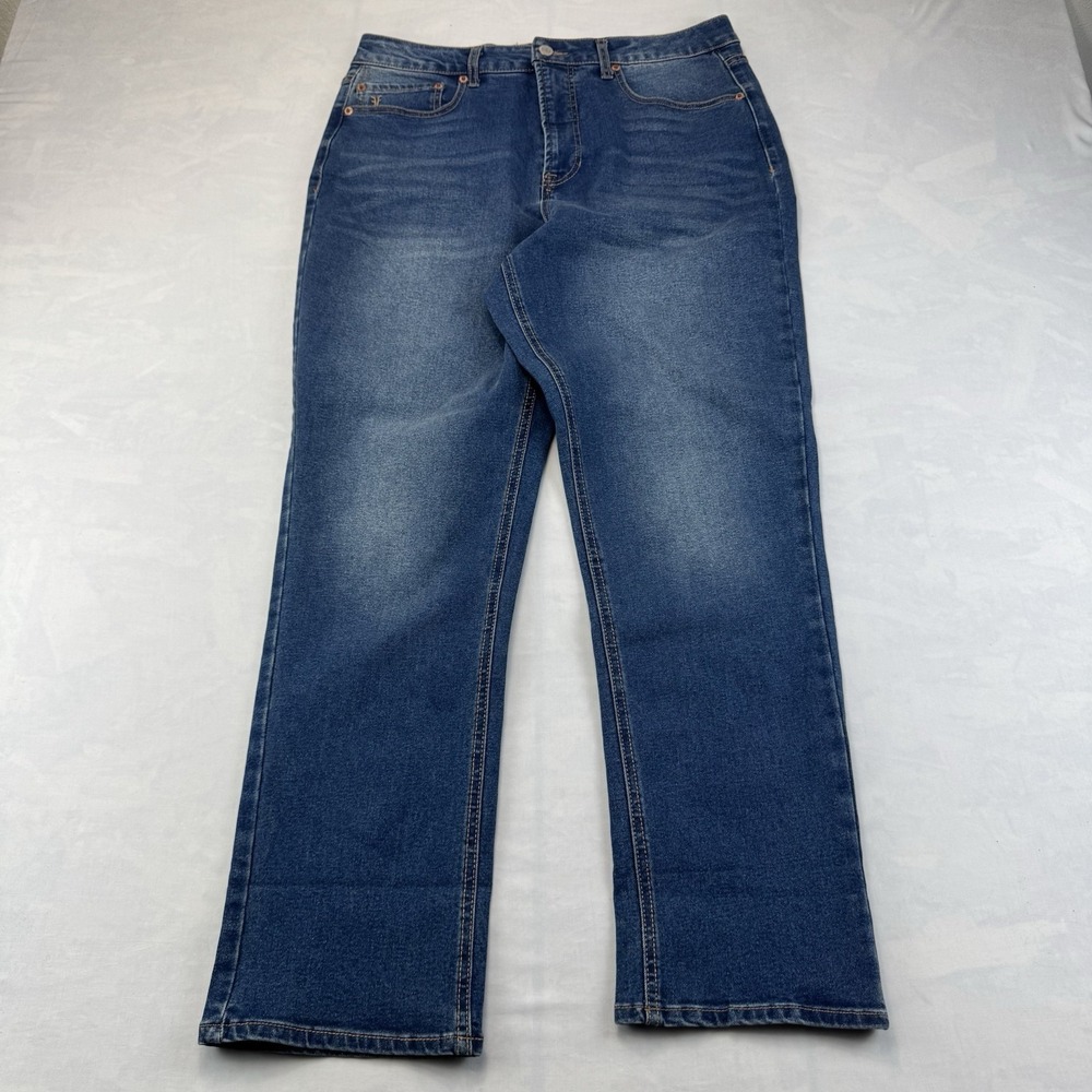Frye Straight Leg Jeans Women's Size 10/30 Dark Wash Stretch Denim